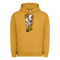 Pigment Peanut Butter sport baseball  lightning bolt Urban Hoodie - texasbilliewilder