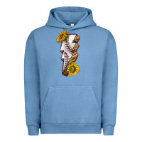 Pigment Pebble Blue sport baseball  lightning bolt Urban Hoodie - texasbilliewilder