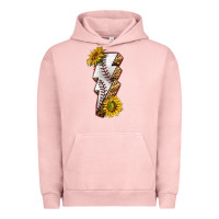 Pigment Salmon sport baseball  lightning bolt Urban Hoodie - texasbilliewilder