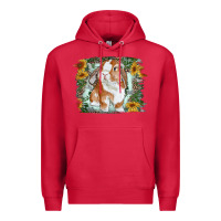 Cardinal Bunny With Flower Leopard Premium Hoodie - RanaPortraitStore