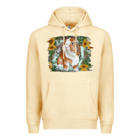 Pina Colada Bunny With Flower Leopard Premium Hoodie - RanaPortraitStore