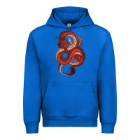 Cobalt red dragon Urban Hoodie - RanaPortraitStore