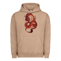 Pigment Burro red dragon Urban Hoodie - RanaPortraitStore