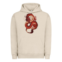 Pigment French Oak red dragon Urban Hoodie - RanaPortraitStore