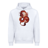 White red dragon Urban Hoodie - RanaPortraitStore