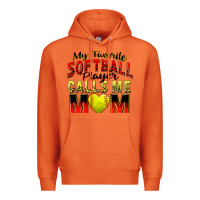 Carrot my favorite softball player calls me mom Premium Hoodie - Zillion Design Studio