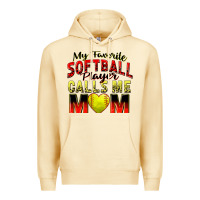 Pina Colada my favorite softball player calls me mom Premium Hoodie - Zillion Design Studio