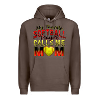 Coffee my favorite softball player calls me mom Premium Hoodie - Zillion Design Studio