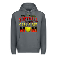 Rock my favorite softball player calls me mom Premium Hoodie - Zillion Design Studio