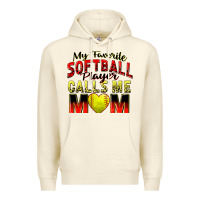 Sandshell my favorite softball player calls me mom Premium Hoodie - Zillion Design Studio