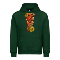 Forest Green sport basketball lightning bolt Urban Hoodie - texasbilliewilder