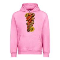 Fuchsia Pink sport basketball lightning bolt Urban Hoodie - texasbilliewilder