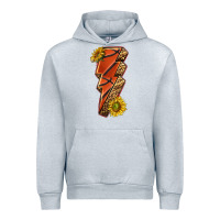 Heather Grey sport basketball lightning bolt Urban Hoodie - texasbilliewilder