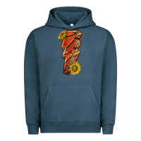 Pigment Midnight Navy sport basketball lightning bolt Urban Hoodie - texasbilliewilder