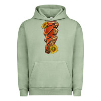 Pigment Oil Green sport basketball lightning bolt Urban Hoodie - texasbilliewilder