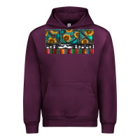 Mauve Wine Rusty Sunflowers with Cowhide and Turquoise Urban Hoodie - RanaPortraitStore