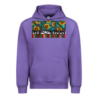 Tulip Rusty Sunflowers with Cowhide and Turquoise Urban Hoodie - RanaPortraitStore