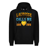 Black my favorite lacrosse player calls me mom Premium Hoodie - Zillion Design Studio