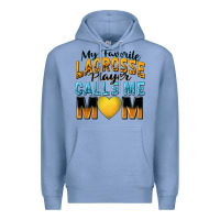 Colony Blue my favorite lacrosse player calls me mom Premium Hoodie - Zillion Design Studio