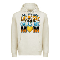 Oatmeal Heather my favorite lacrosse player calls me mom Premium Hoodie - Zillion Design Studio
