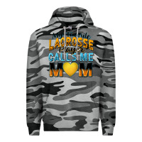 Slate Camo my favorite lacrosse player calls me mom Premium Hoodie - Zillion Design Studio