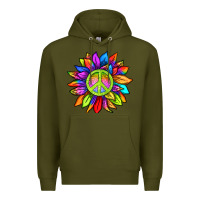 Army Green pride sunflower Premium Hoodie - texasbilliewilder
