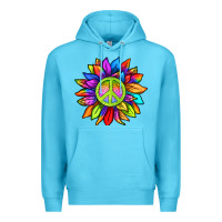 Ocean Blue pride sunflower Premium Hoodie - texasbilliewilder
