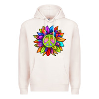 Pale Pink pride sunflower Premium Hoodie - texasbilliewilder