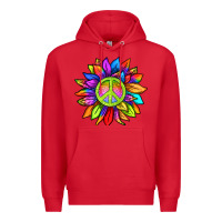 Red pride sunflower Premium Hoodie - texasbilliewilder