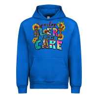 Cobalt spoiler alert i don't care Urban Hoodie - Zillion Design Studio