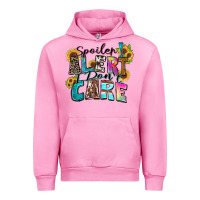 Fuchsia Pink spoiler alert i don't care Urban Hoodie - Zillion Design Studio
