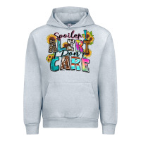 Heather Grey spoiler alert i don't care Urban Hoodie - Zillion Design Studio