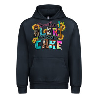 Navy spoiler alert i don't care Urban Hoodie - Zillion Design Studio