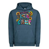 Pigment Midnight Navy spoiler alert i don't care Urban Hoodie - Zillion Design Studio