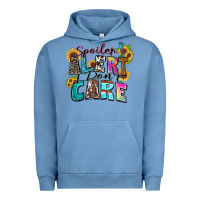 Pigment Pebble Blue spoiler alert i don't care Urban Hoodie - Zillion Design Studio