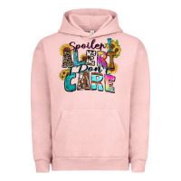 Pigment Salmon spoiler alert i don't care Urban Hoodie - Zillion Design Studio
