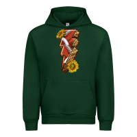 Forest Green sport football  lightning bolt Urban Hoodie - texasbilliewilder