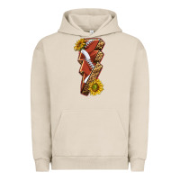 Pigment French Oak sport football  lightning bolt Urban Hoodie - texasbilliewilder