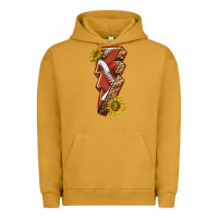 Pigment Peanut Butter sport football  lightning bolt Urban Hoodie - texasbilliewilder