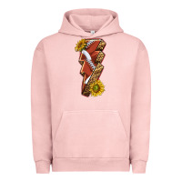 Pigment Salmon sport football  lightning bolt Urban Hoodie - texasbilliewilder