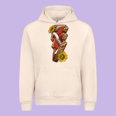 Urban Hoodie sport football  lightning bolt