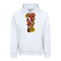 White sport football  lightning bolt Urban Hoodie - texasbilliewilder