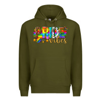 Army Green pride vibes Premium Hoodie - texasbilliewilder