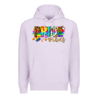 Lilac pride vibes Premium Hoodie - texasbilliewilder