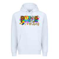 White pride vibes Premium Hoodie - texasbilliewilder