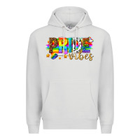 Dove Grey pride vibes Premium Hoodie - texasbilliewilder