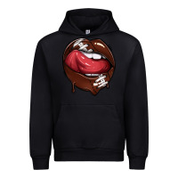 Black sports lips american football Urban Hoodie - texasbilliewilder