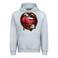 Heather Grey sports lips american football Urban Hoodie - texasbilliewilder