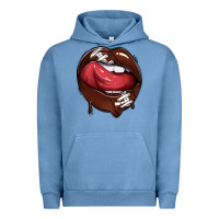 Pigment Pebble Blue sports lips american football Urban Hoodie - texasbilliewilder