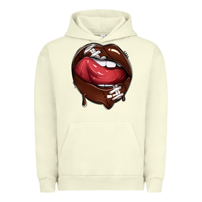 Sports Lips American Football Urban Hoodie by texasbilliewilder | Teevron